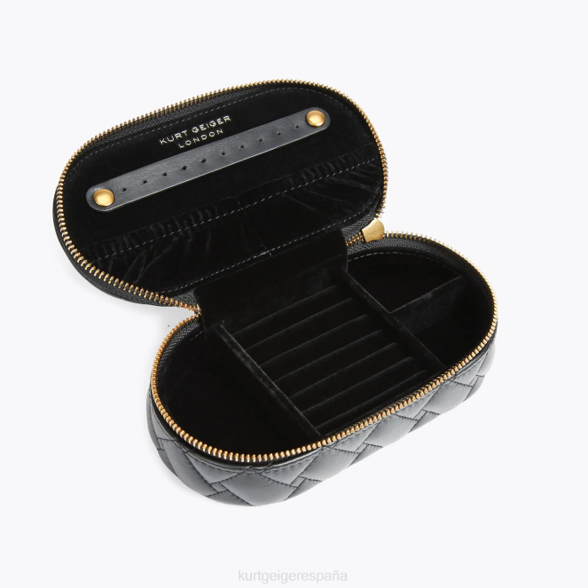 Kurt Geiger mujer estuche de joyería kensington de londres 2LPR561 | bolsas negro